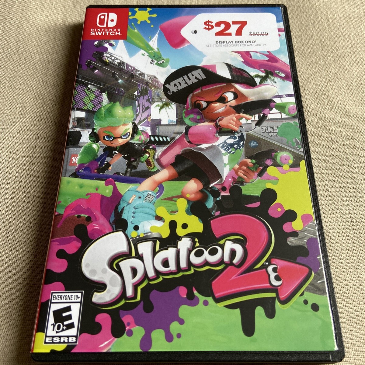 CASE ONLY Splatoon 2 (Nintendo Switch) Two GameStop Shop Display