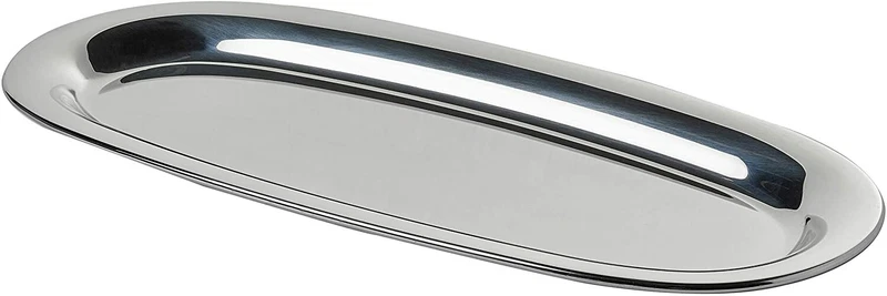 Piatto per Pesce ALESSI JM20/56 L Acciaio Inox 18/10 Lucido Vassoio Portata