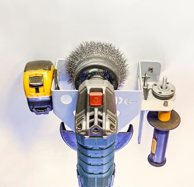 Angle Grinder Rack for Workbench or Wall Mount for 5'' 125mm & 4 1/2'' 115mm