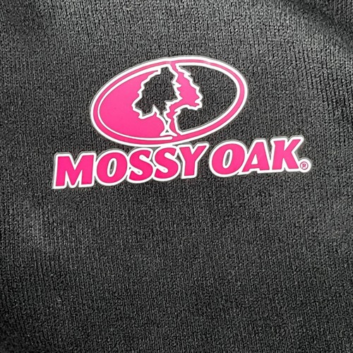 Mossy Oak Shirt Women's Size Medium Black 1/4 Zip Fleece Pullover - Picture 8 of 9