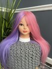 Kalyx 26-28inches Mannequin Head Pink+PurpleHair Styling Training .human Hair