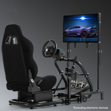Hottoby Racing Simulator Cockpit mit Gaming S...