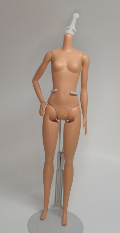 Mattel Barbie Replacement Doll Body Fashionista Original Sized with Flat Feet