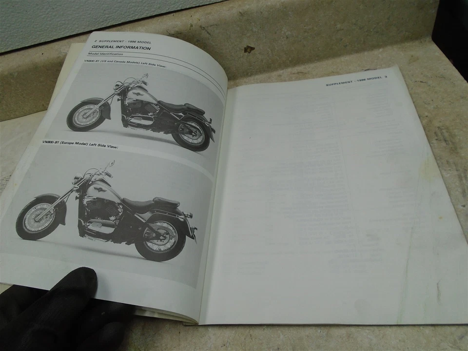 Kawasaki 800 VN VULCAN VN800 CLASSIC usado manual SR-313 Foto 3 de 4