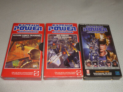 CAPTAIN POWER SOLDIERS OF THE FUTURE VHS TAPE LOT SHATTERED