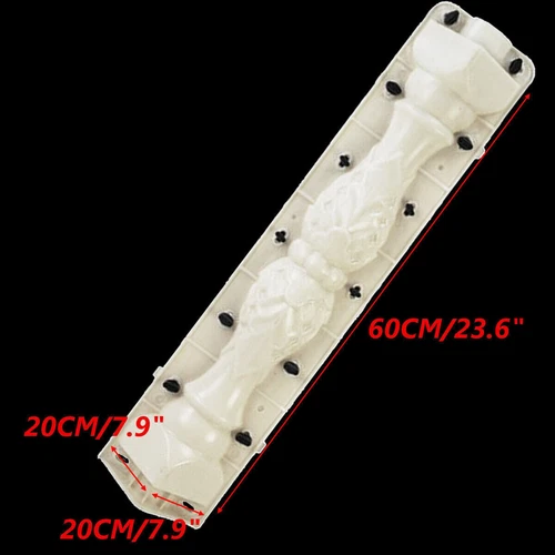 2 Piezas/Juego Moldes Balaustradas Molde para Hormigón Yeso Cemento Plástico Fundición Reino Unido - Imagen 4 de 5