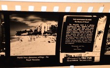 Vtg 1940's TRU-VUE filmstrip Beauty of Hawaii film 1514 Beach hotel Palm trees