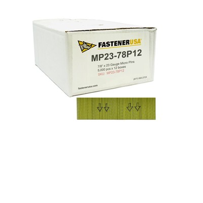 7/8'' MICRO PIN NAILS 23GA GALV 60,000ct | MP23-78P12