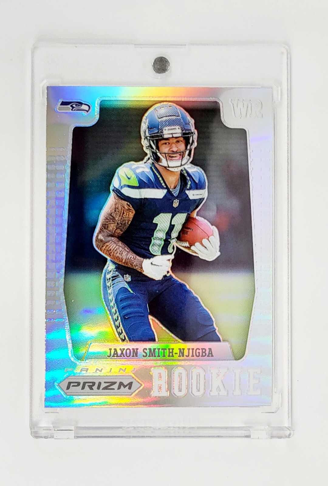 MINT RC 2023 Prizm Jaxon Smith-Njigba Rookie Silver Prizm Flashback RC #PFR-8