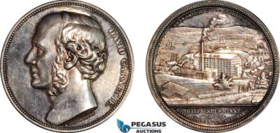 AI655, Sweden, Silver Medal 1886 by Ahlborn, David Carnegie, Halfsekels Mine