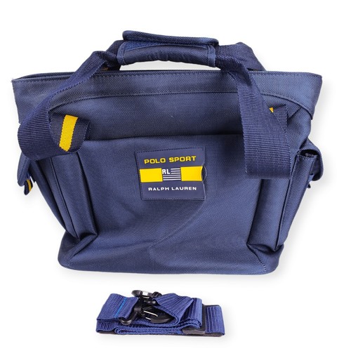 Polo Sport Ralph Lauren Tote Style Cabin Bag - Blue/Yellow - Vintage Y2K