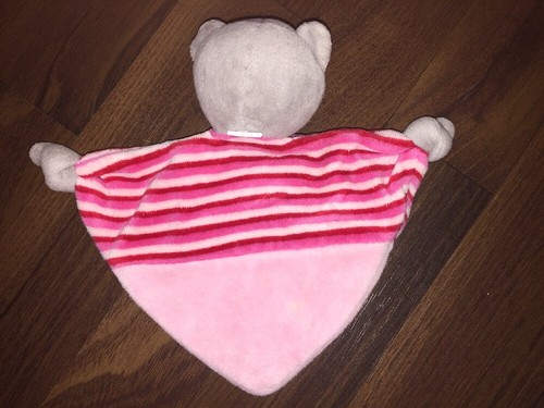 CAT Drogerie DM Rot Pink Rosa Grau Katze Cat Schmusetuch Kuscheltuch Schnuffeltu - Picture 2 of 3