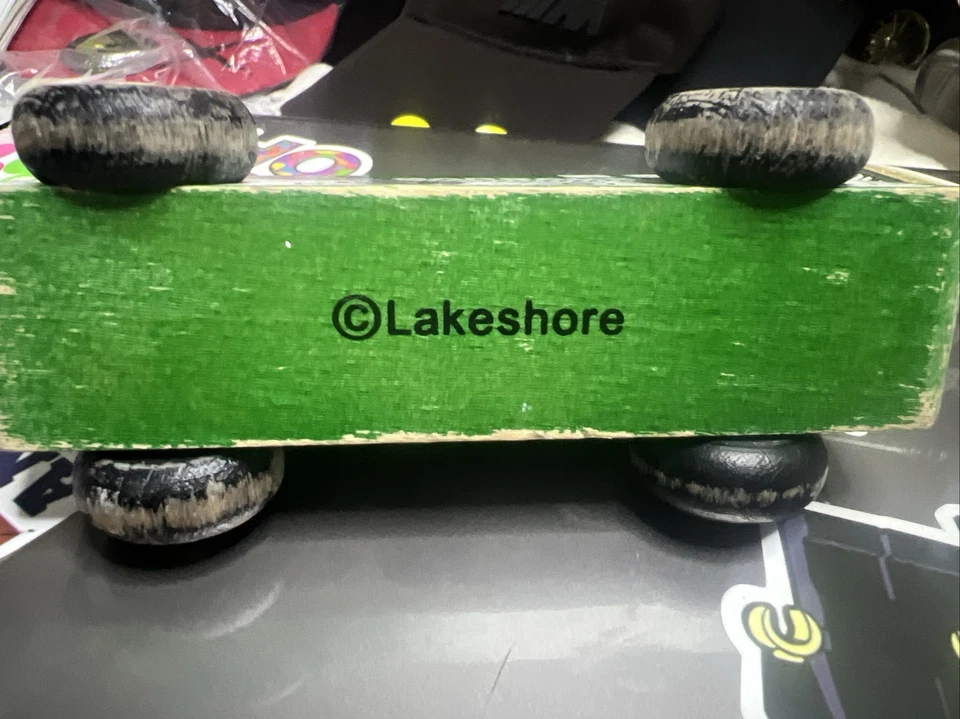 Camión de basura Vehículo Madera Coche de juguete Lakeshore Coleccionable Coleccionistas Foto 4 de 4