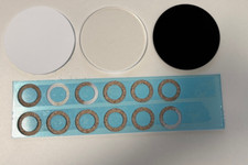 Szkło akrylowe PLEXIGLAS® bezbarwne przezroczyste / białe / czarne 3mm bardzo mały okrągły panel