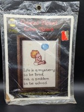 Life Is A Mystery To Be Lived #703 Counted Cross Stitch 5x7 NEW VTG 