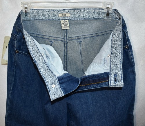 Pantalones de mezclilla para mujer Izod Capri talla 10 panel abdominal adelgazante - Imagen 3 de 5