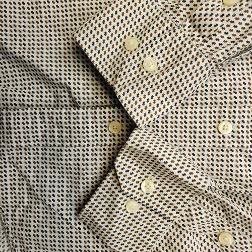 Original Penguin Mens Shirt Medium Regular Fit Multicoloured Geometric - Picture 9 of 14