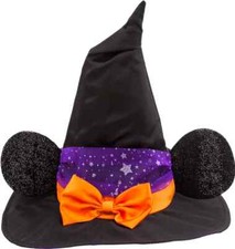 Disney Store Minnie Mouse Witch Hat 13"H x 15''Diameter One Size Fits Most Girls