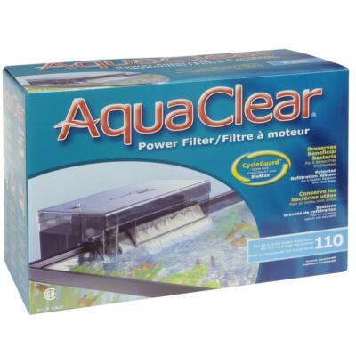 AQUACLEAR 110 POWER FILTER W/ MEDIA 60-110 GALLON AQUAIURMS - FREE SHIPPING!!!
