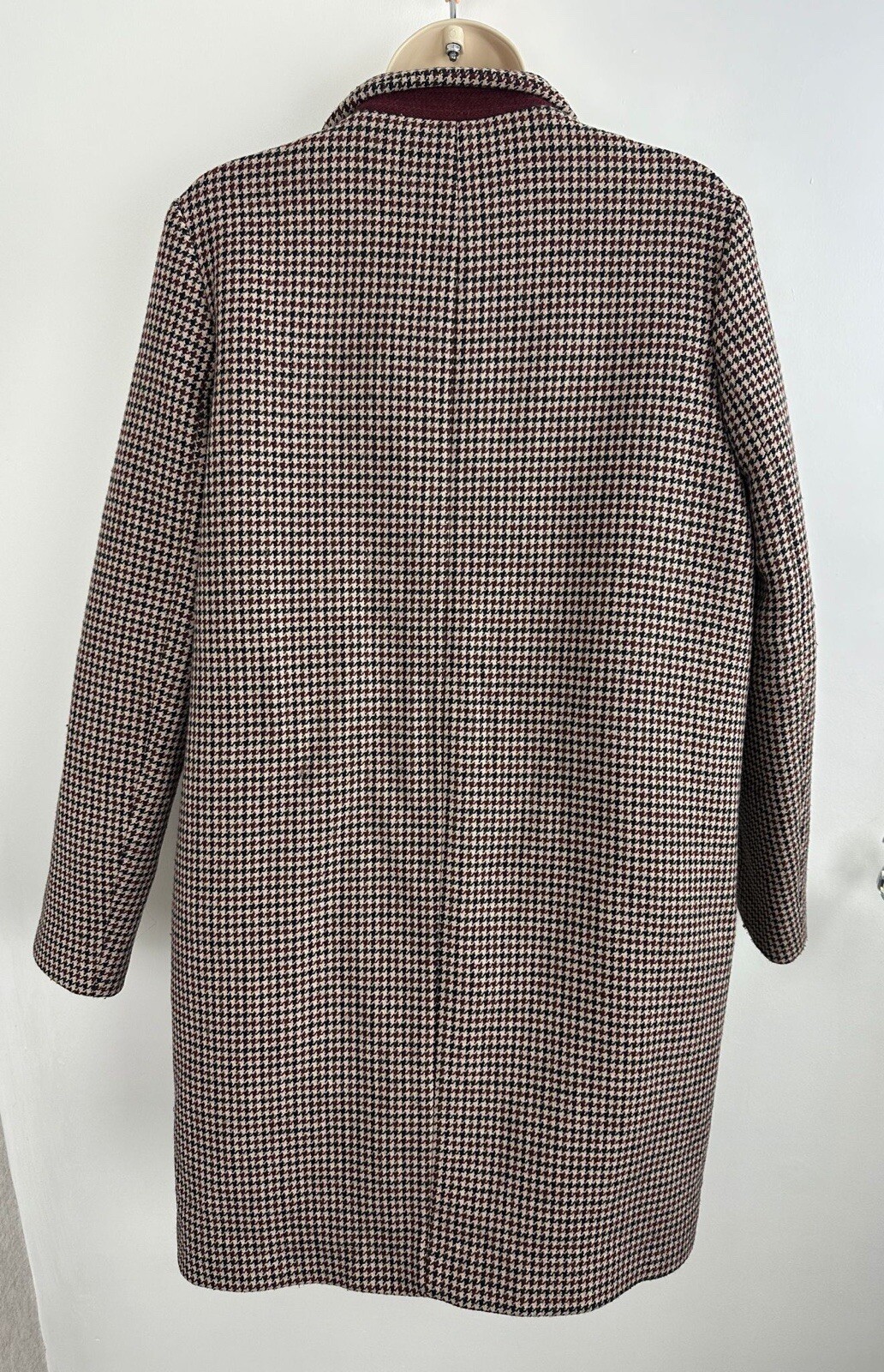 Zara Basic Outwear Houndstooth Coat Jacket Size E… - image 6