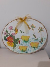  DECORAZIONE PASQUALE FUORIPORTA SU TELA