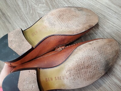 Ben Sherman Leather Loafers Brown Excellent Condition. 8.5 shoes Ben Sherman Loafers Size 10 Brown Leather Woven Leather  main image 3