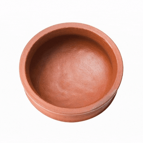 Terracotta Earthen Handmade Gas Stove Cooking Clay Pot Store Curd