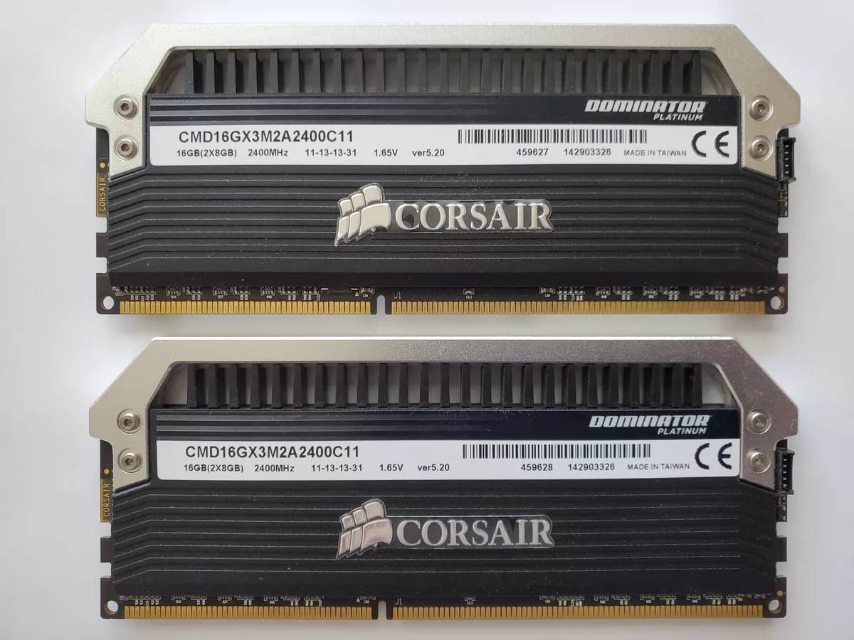 klistermærke Bevæger sig ikke Vær forsigtig CORSAIR Dominator PLATINUM 16GB (2x8GB) 2400 MHz DDR3 *CL11*  CMD16GX3M2A2400C11 | eBay