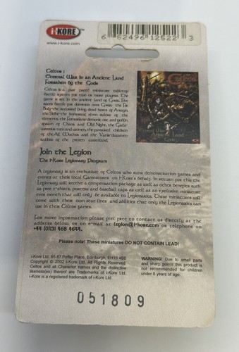 Celtos Fir Bolg Standard Bearer *NIP* 12522 I-Kore 2002 Metal Miniature D&D - Picture 3 of 3