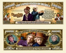 OUR WILLY WONKA MILLION DOLLAR BILL (25 Bills)