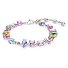 Swarovski Gema Bracelet Mixed cuts, Multicolored, Rhodium plated 5656427
