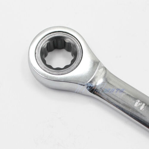 RATCHET Combination OPEN END RATCHET SPANNERS SPANNER WRENCH 8/10/12/13/14 MM - Picture 3 of 19