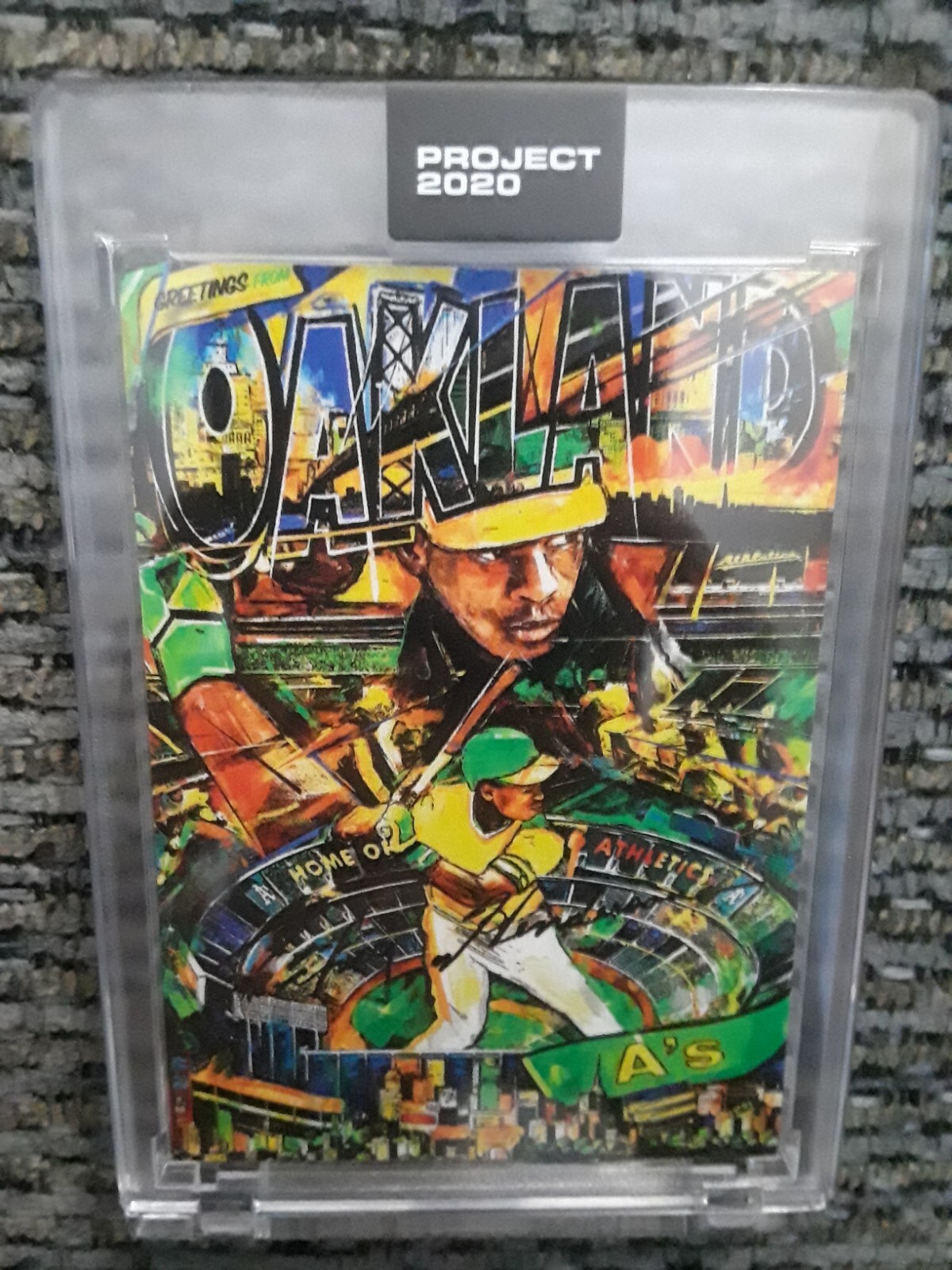 Topps Project 2020 - 1980 Topps Andrew Thiele #185 Rickey Henderson 4,046 PR