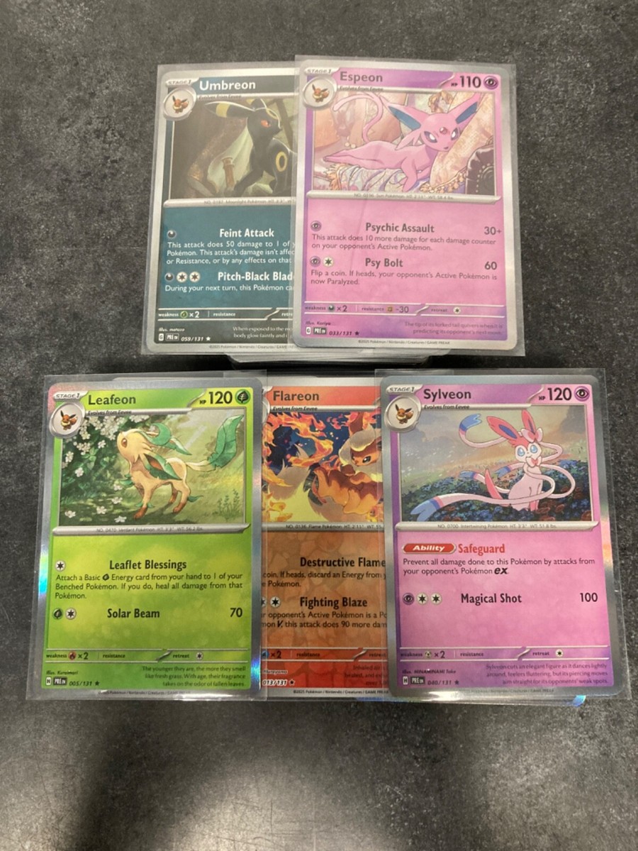 Pokemon TCG Prismatic Evolutions Holo's & RH - Choose Your Card - Free  Shipping!