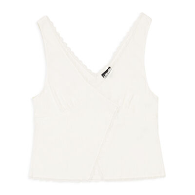 NWT CALLIPYGIAN RIB CUTAWAY WHITE TANK SIZE M $110