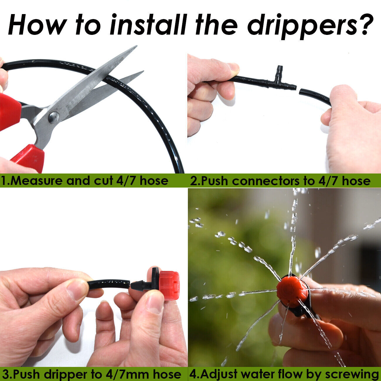 100FT 30M Auto Drip Irrigation System Kit Timer Micro Sprinkler Garden Watering