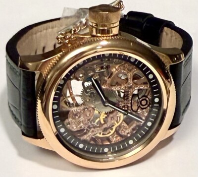 1st Gen_47mm Rosetone Skeleton Mechanical RUSSIAN DIVER  display picture 2