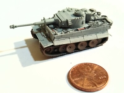 Takara 1/144 World Tank Museum 5. Germany Tiger IE Tank. In Winter wash. (#79)