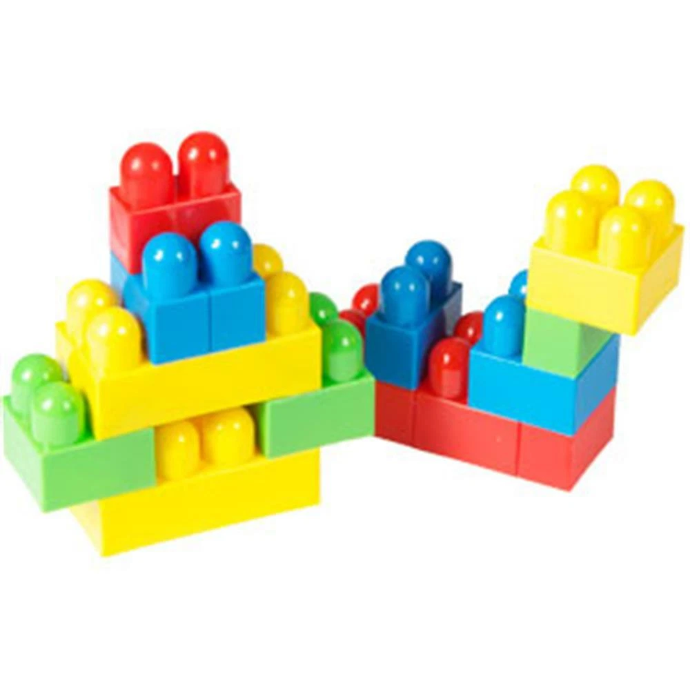 Tub Of 50 Building Blocks Boys Girls Kids Age 18 Months Large
