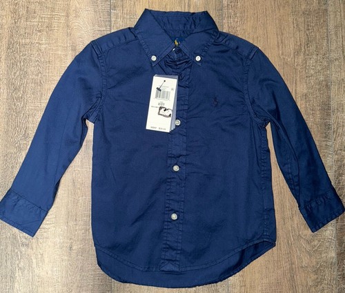 Ralph Lauren Navy Button Down Toddler 2/2T