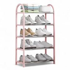 4 or 5 Tier Shoe Storage Rack Footwear Stand Shelf Hallway Entryway Organiser