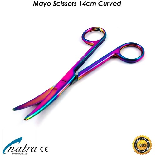 Forbici Mayo Curve 5,5"" Preparazione Forbici Medicina Chirurgia 14 cm - Foto 5 di 5