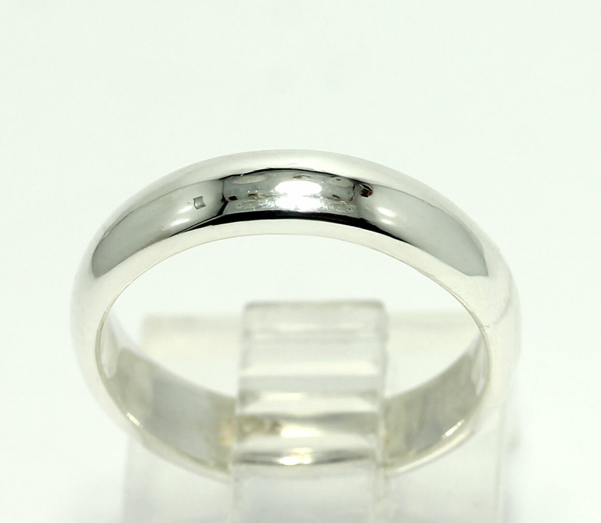 Sterling Silver Domed 4.2mm Wide Band Ring 925 Size 5 | eBay