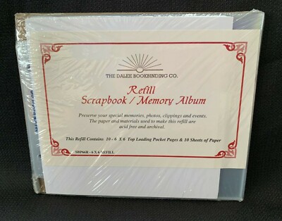 Dalee Bookbinding Co. 6x6 Top Loading Page Protectors 10 Count Post Album Refill