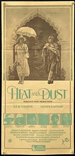 M161 HEAT & DUST, original Aust daybill '83 Christie, James Ivory