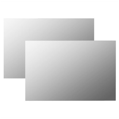 Wandspiegel Klarglas 60x40cm 4mm rechteckig Wandmontage mit Clips Waschtisch