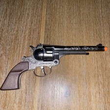 Vintage Gonher No 122 Western Revolver 12 Shot Diecast Toy Cap Gun Made In Spain