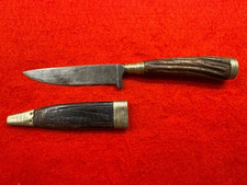 VINTAGE STAG HANDLED GERMAN JAGDNICKER WITH SHEATH (978)