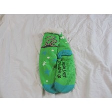 NWT HARRY POTTER Slytherin SHERPA LINED GREEN SLIPPER SOCKS Non-Slip