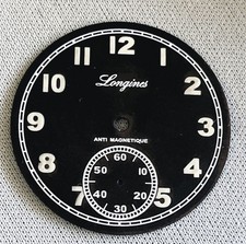 New Metal Dial for LONGINES 3582 "MAJETEK" Czech Pilot Watch 32.7mm